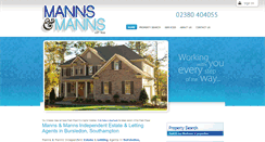 Desktop Screenshot of mannsandmanns.co.uk